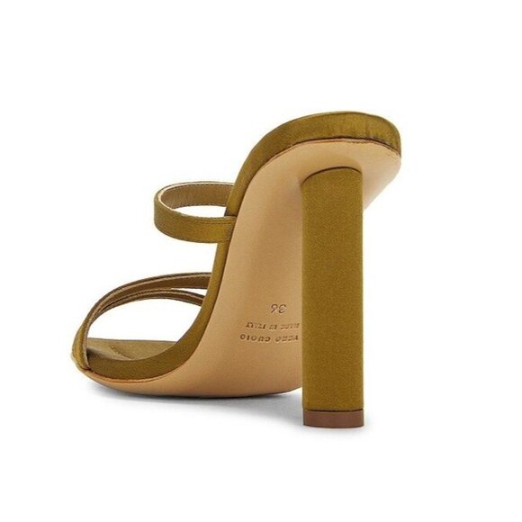 ILIO SMERALDO X Maeve Reilly Strappy Mules in Olive 40 With Box Womens High Heel - Picture 2 of 13